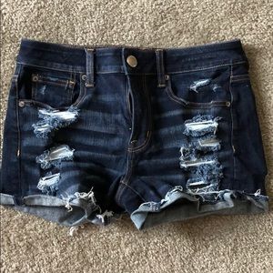 AE super stretch jean shorts